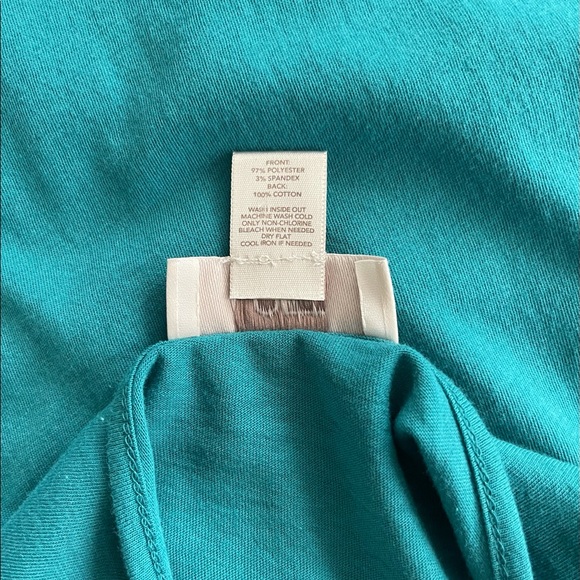 LOFT Women’s Turquoise Ruffle Tank - Large - Picture 5 of 5